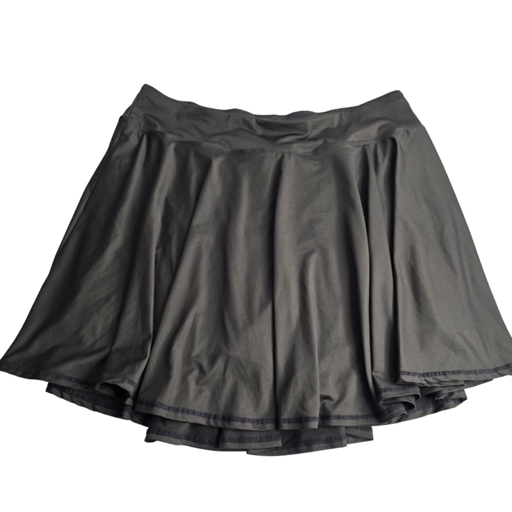 Amazon 3X Black Skirt W Built In Shorts Stretchy Mini Sexy Flirty CV-0654